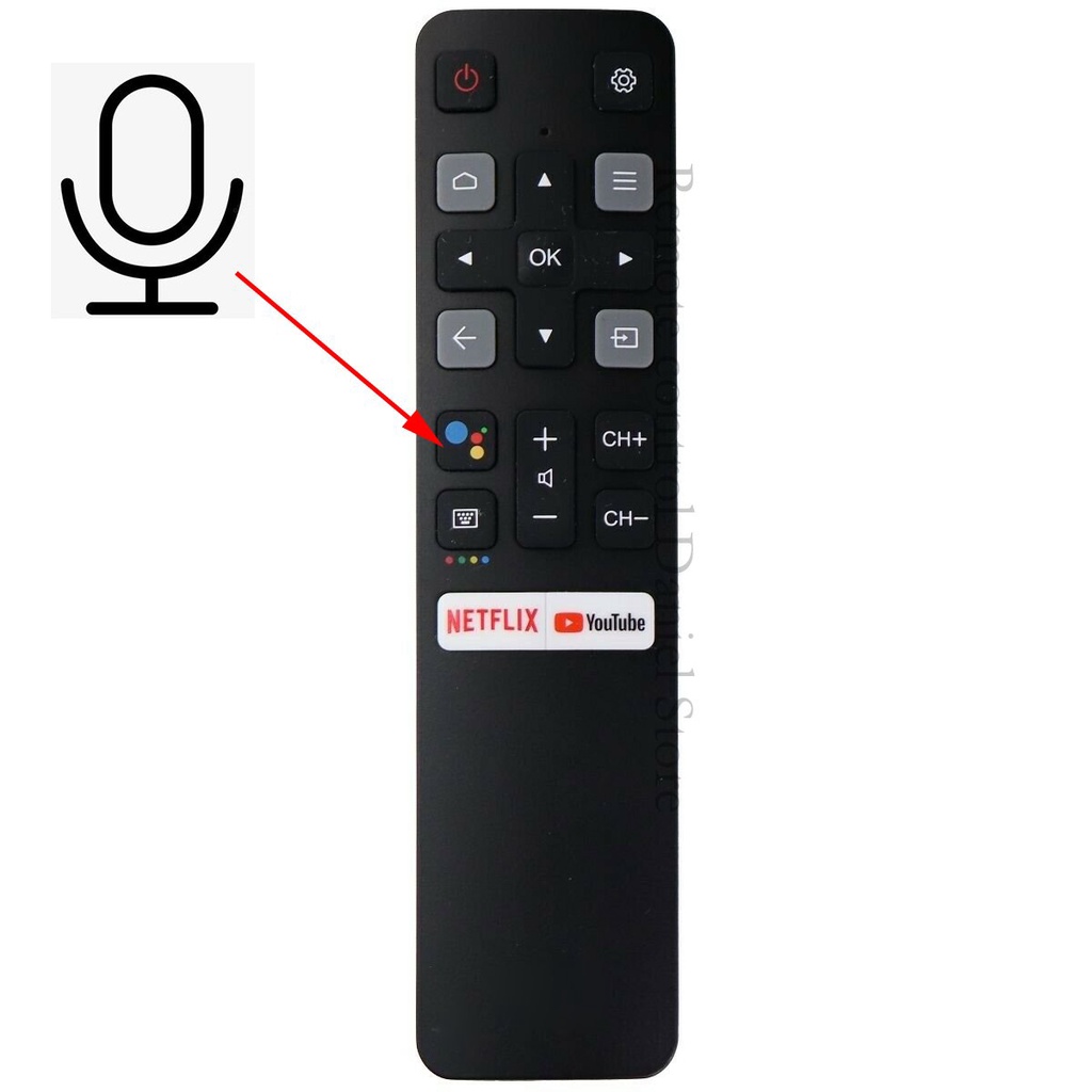 ใหม่เสียงรีโมทคอนโทรล RC802V FNR1 สําหรับ TCLwith Netflix และ YouTube RC802V 49P30FS 65P8S 55C715 49