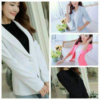 พร้อมส่ง ❕เสื้อสูท แจ็กเก็ต สีดำ Black Suit Jacket