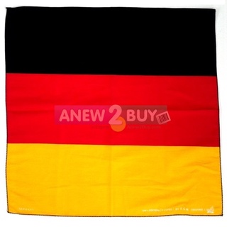 ผ้าพันคอ ผ้าโพกหัว ลายธงเยอรมัน (Bandana Germany Flag Scarf German Badge)