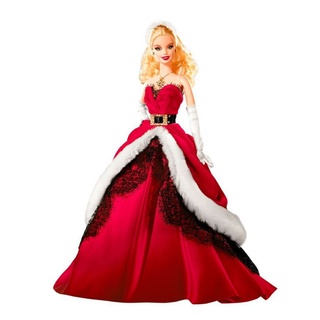 **กล่องไม่สวย** 2007 Collector Holiday Barbie Doll by Mattel   #K7958