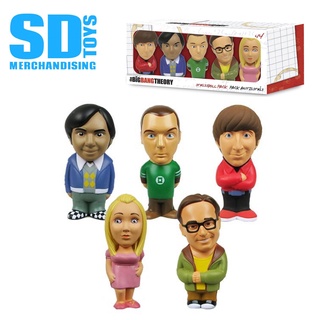 SD toys Big Bang Theory - 5 Characters Stress Doll Pack 5 cm Anti-Stress Figure