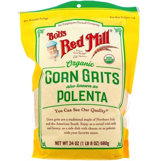 🔥*พร้อมส่ง*🔥 Bobs Red Mill Corn Grits Polenta 680g. ข้าวโพดบด100% คุณภาพระดับพรีเมี่ยม