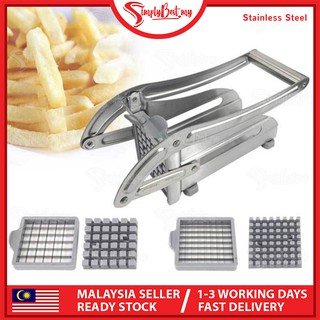 SIMPLYBEST Stainless Steel French Fries Cutter Potato Cutter Slider Chipper Dicer Blade Vege Cutter Perfect Air Fryer
