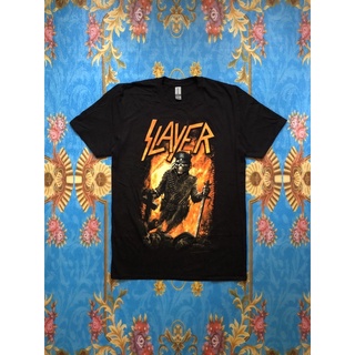 ผ้าฝ้าย 100%🎸SLAYER  เสื้อวง Slayer สินค้านำเข้า ลิขสิทธิ์แท้S-3XL