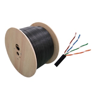 UTP Cable Cat6 Outdoor 100M สายแลน (ภายนอกอาคาร) ยาว 100 เมตร (Black)