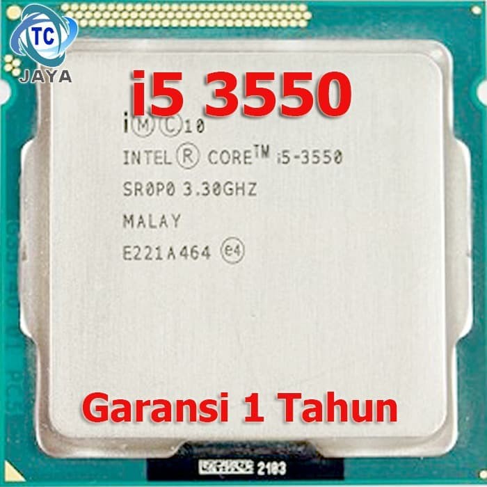 โปรเซสเซอร์ Intel Core I5 3550 3.3 GHz 6 M Quad Core ซ็อกเก็ต 1155