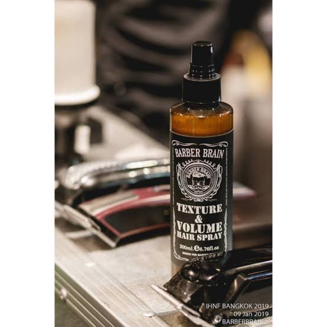 Barber brain texture and volume บาร์เบอร์ เบรน เท็กซ์เจอร์ แอนด์ วอลลุ่ม แฮร์ สเปรย์ เพิ่มวอลุ่มให้กับเส้นผม