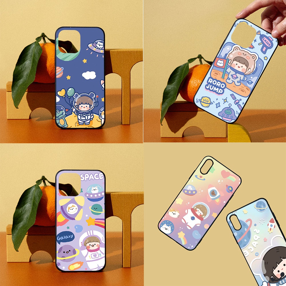 ซิลิโคนTPUสําหรับRealme Narzo 20 XT 9 8I X2 50I 30A 9I 8 Pro Plus Soft MY-126 Space Girl