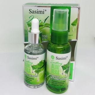 NO:S-12149 Sasami ซาซิมิ Aloe vera เซรั่ม ช่วยลดเลือดจุดด่างดำ รอยด่างดำ Sasami 2 in 1 Pomegranateซาเซมิ ว่านหาง เฟซ