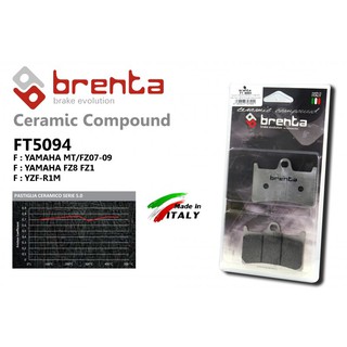 ผ้าเบรคหน้า Brenta CERAMIC MT-FZ07/09, FZ8/1, R1M62ACMBT5094