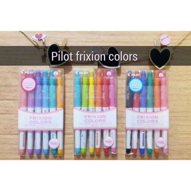 ปากกาสีลบได้ Pilot Frixion colors