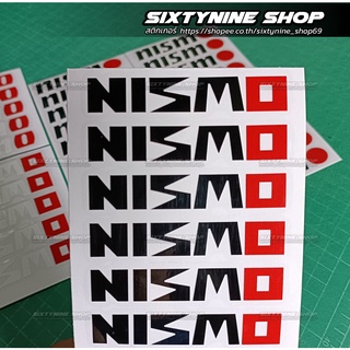 สติกเกอร์ติดก้านล้อ NISMO 1 ชุด ติดได้ 4 ล้อ,สติกเกอร์ติดล้อNISMO ติดมุมกระจกรถ