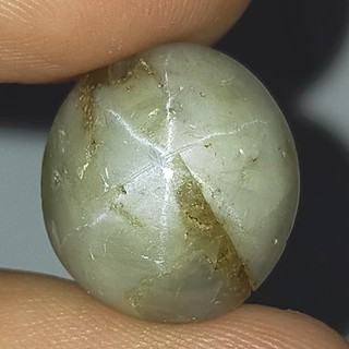 พลอย สตาร์ แซฟไฟร์ นิหร่า พม่า ดิบ ธรรมชาติ แท้ ( Natural Unheated Star Sapphire ) หนัก 20.50 กะรัต