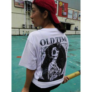 Oldtime เสื้อยืด รุ่นSesnorita est.1947 สีขาว