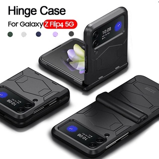 For Samsing Galaxy Z Flip4 flip 4 Hinge Armor Anti-fall Hard PC Full Protection Mobile Phone Case Cover