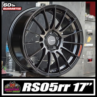 ล้อ RS05rr งานไทย SSW 17x8 et35 5รู114.3 สีดำด้าน พร้อมฝากลาง