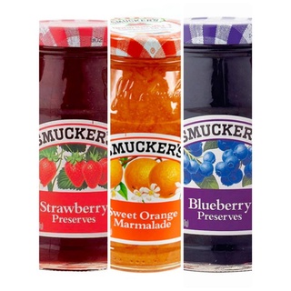 Smuckers สมัคเกอร์ส แยมผลไม้ สตอเบอรี่ ส้ม บลูเบอรี่ 340 กรัม