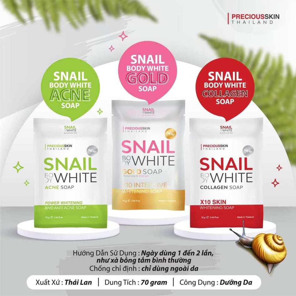 Snail White Body White Soap