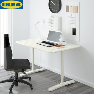 IKEA BEKANT บีแคนท์ โครงขาโต๊ะ, ดำ120x80 ซม. วัสดุโลหะ คงทนแข็งแรง