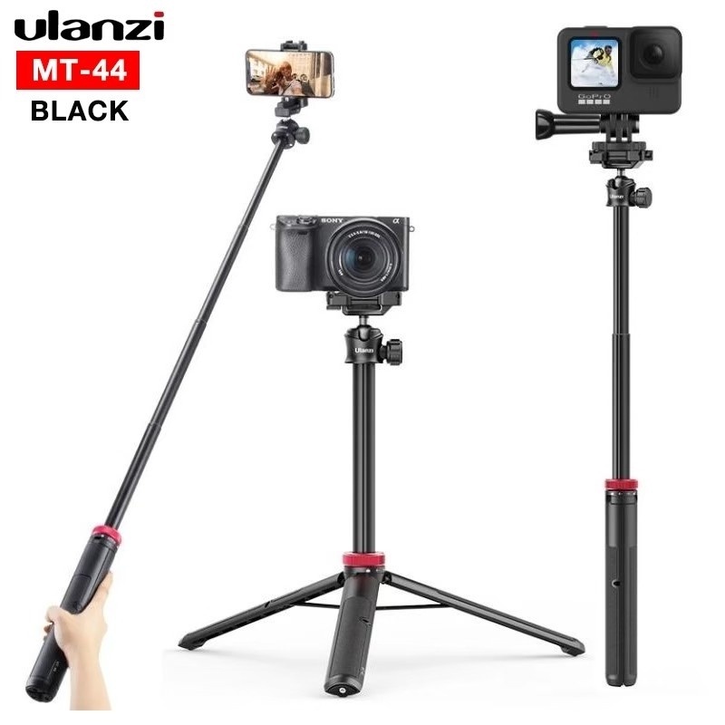 ULANZI EXTENDABLE VLOG TRIPOD MT-44 ขาตั้งพกพา 2in1 เป็นได้ทั้งขาตั้งและไม้เซลฟี่ยาว149 ซม. พร้อมส่ง