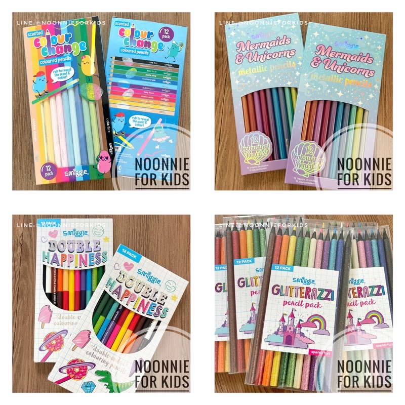 สีไม้กลิ่นหอม Smiggle Scented Color Pencilx12 ***จ่ายปลายทางได้ค่ะ