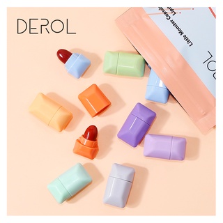 Derol Matte Waterproof Lipstick 8 colors Candy Mini Lipstick Long-lasting Lip Glaze