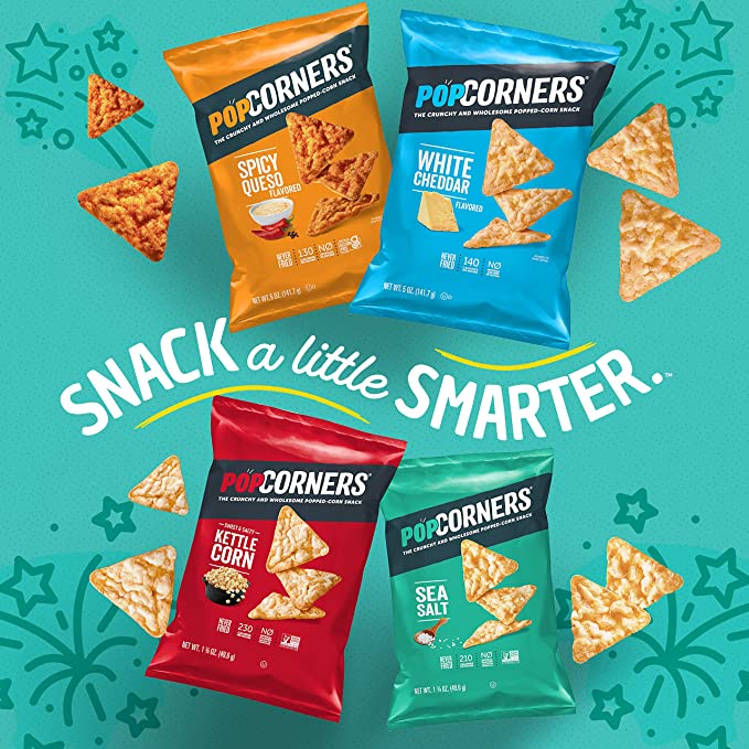 พร้อมส่ง สั่งก่อนหมด! Popcorners ขนมข้าวโพดอบกรอบ ของแท้ 100% ส่งตรงจากอเมริกา มีหลายรสชาติ ขนาด 1 o