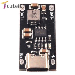 Tcuteit USB Type C 3A IP2312 Polymer Ternary Lithium Battery Fast Charging Board