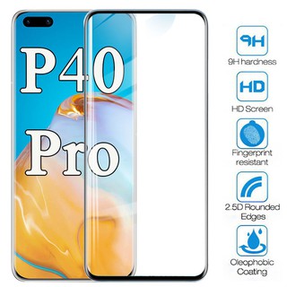 กระจกกันรอยหน้าจอ 5D มีกาว ครอบคลุมเต็มจอ สำหรับ Huawei P40 P30 Pro Mate 20 Pro