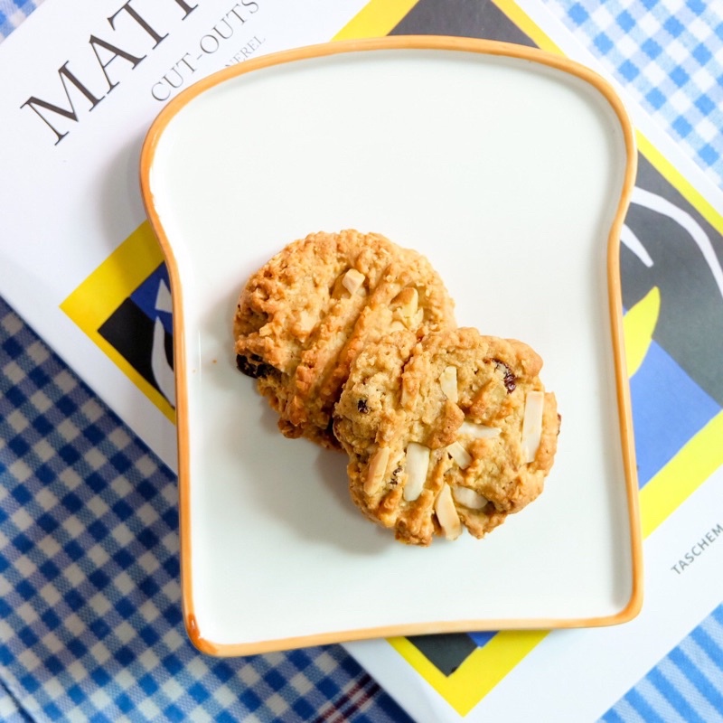 คุ้กกี้อัลมอนด์   คุ้กกี้ข้าวโอ๊ต   คุ้กกี้ช๊อคโกแลตใส่ช็อคโกแลตแท้// Almonds oat Cookies