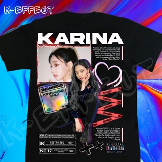 เสื้อยืด ลาย Kpop AESPA KARINA สําหรับผู้ชาย และผู้หญิง