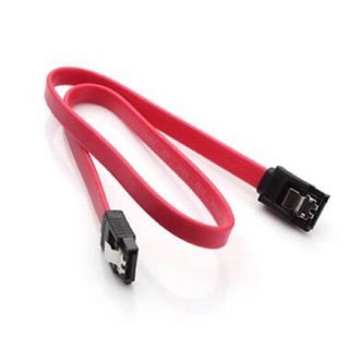 สาย SATA CABLE 26AWG ความยาว 40ซม. (สีแดง) มีที่ล็อค High Speed SATA Data Cable