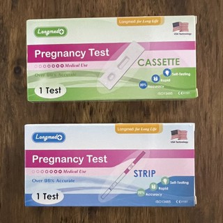 💚พร้อมส่ง[ไม่ระบุสินค้าหน้ากล่อง] ที่ตรวจครรภ์ แบบหยด Longmed Pregnancy Test ตรวจครรภ์ ที่ตรวจการตั้งครรภ์ [26740 26741]