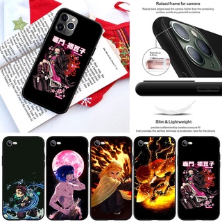 Ae2 เคสโทรศัพท์มือถือ ลายการ์ตูนอนิเมะ Demon Slayer Kimetsu no Yaib สําหรับ iPhone 13 12 Pro Max Mini XS Max X