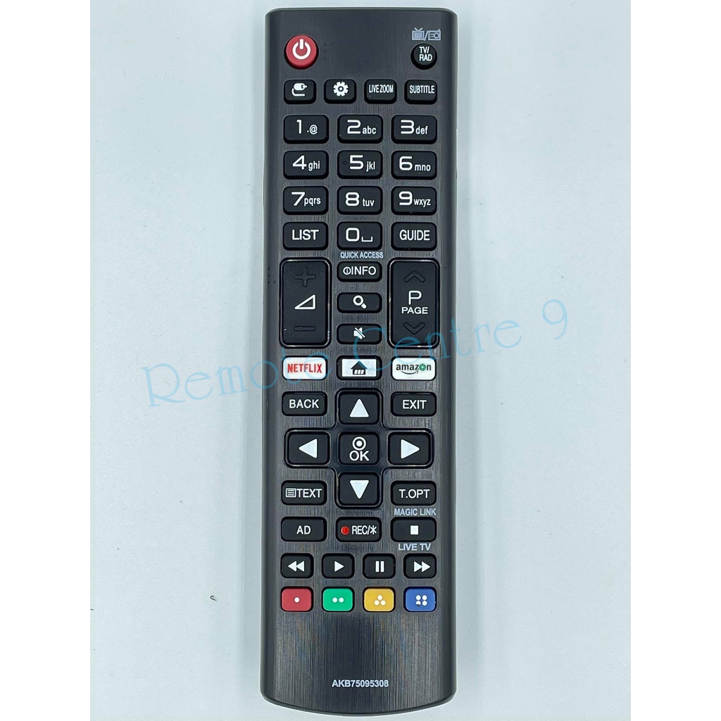 รีโมททีวี  LG รุ่น AKB75095308/AKB75375608/AKB75095303 ใช้กับทีวีสามรุ่น ปุ่มคำสั่งที่เหมือนกันจะใช้งานได้ครบถ้วน
