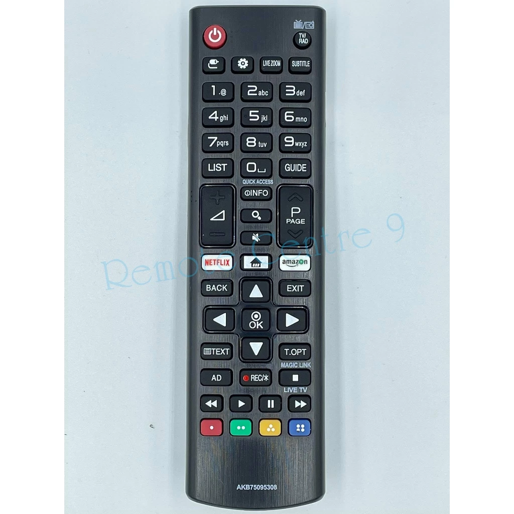 รีโมททีวี LG รุ่น AKB75095308/AKB75375608/AKB75095303 ใช้กับทีวีสามรุ่น ปุ่มคำสั่งที่เหมือนกันจะใช้งานได้ครบถ้วน