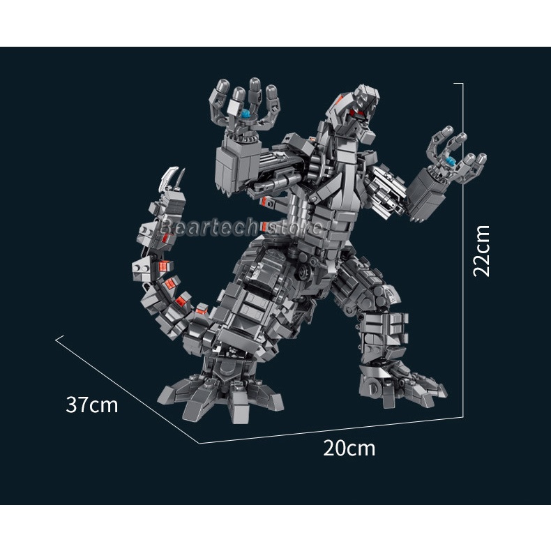 1122pcs ใช ้ งานร ่ วมกับ Lego Mecha Godzilla King Kong Building Blocks ของเล ่ นเด ็ กของขวัญ