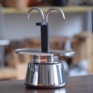 มอคค่าพอท 2 หัว moka pot 2 หัว มอคค่าพอมสแตนเลส