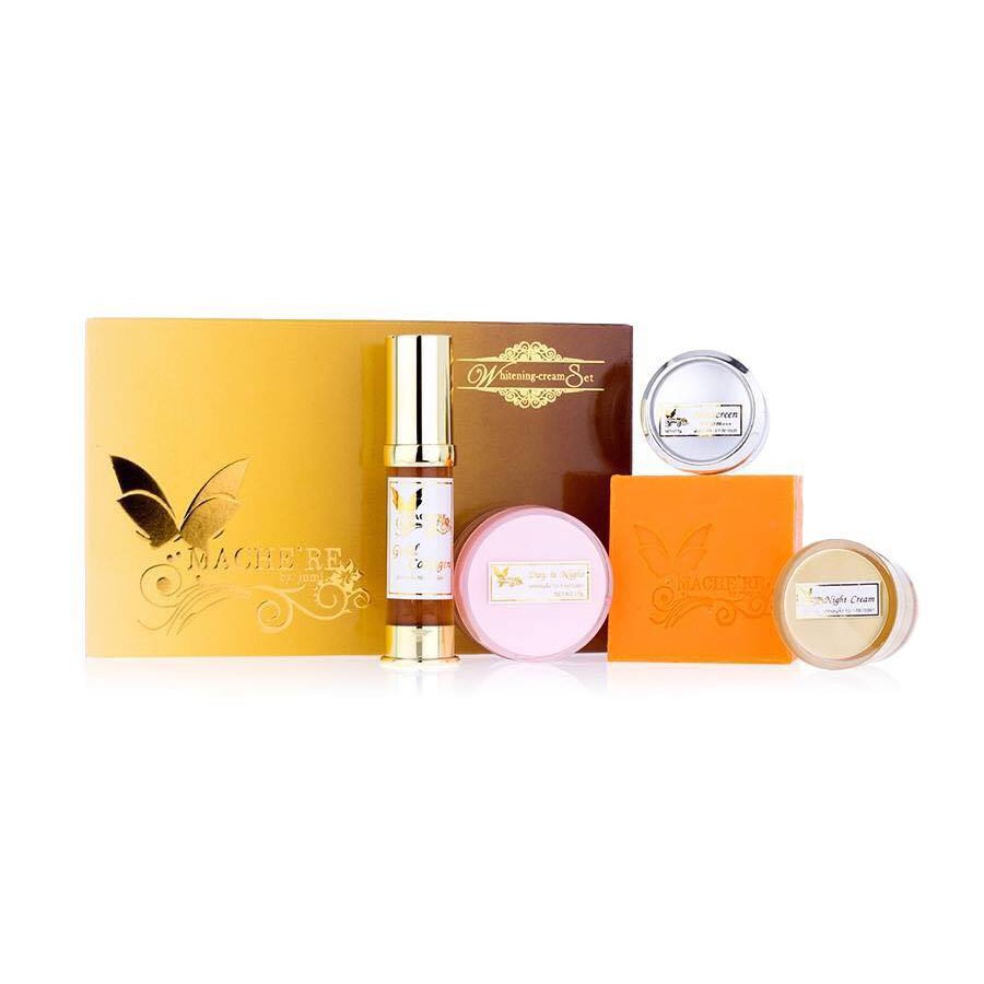 MacheRe By Jumi Whitening Cream Gold Box Set ครีมมาเชอร์รี่ เซตครีม ...