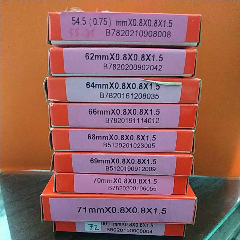 แหวน PISTON RIK 55.25 62 64 66 68 69 70 71 72 0.8 MM