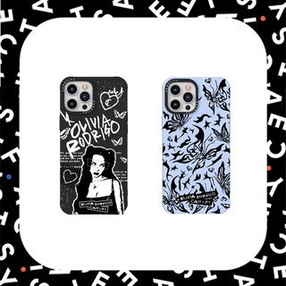 Casetify เคสโทรศัพท์ซิลิโคน TPU แบบนิ่ม ลายผีเสื้อ Olivia Rodrigo สําหรับ iPhone X XS XR 11 12 13 14 Plus Pro Max