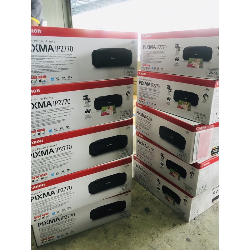เครื่องใหม่ เครื่องเปล่า Canon ip2770 อุปกรณ์ สายไฟ สายยู  ไดรเวอร์ปริ้นเตอร์ (ไม่มีหัวพิมพ์)สั่งทีล