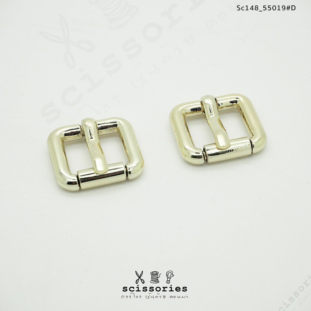 เข็มขัด ลูกกลิ้ง 1.2cm สีทอง/2ตัว