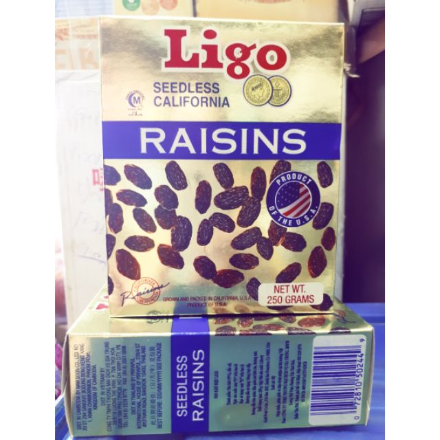 ลูกเกด#ลูกเกดดำ#ลูกเกดกล่อง ตราลิโก้#Raisin  Ligo Made in USA