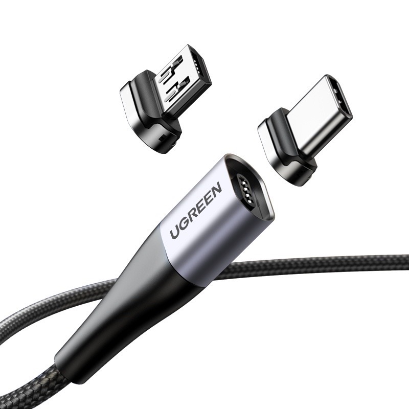 UGREEN สายชาร์จแบต หัวเสียบแม่เหล็ก ไมโคร USB