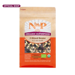 N&amp;P Organicถั่ว  5  อย่าง  อินทรีย์  ปริมาณ 300 กรัม N&amp;P Organic 5 Mixed  Beans 300g