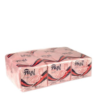 พินน์ กระดาษเช็ดปาก สีชมพู 500 แผ่น 6 แพ็ค PINN Napkin Pink 500 Sheets 6 Packs.