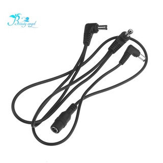 Vitoos 3 Ways Electrode Daisy Chain Harness Cable Copper Wire for Guitar Effects Power Supply Adapter Splitter black