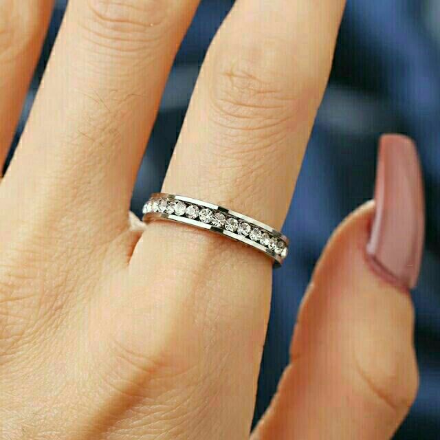 แหวนเพชรCz Stainless steel