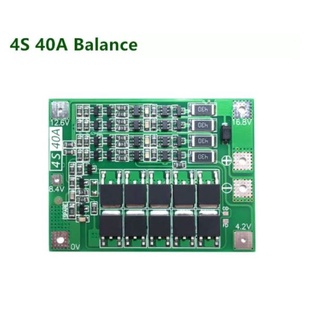 BMS 4S 40A 18650 แบตเตอรี่ลิเธียมชาร์จ